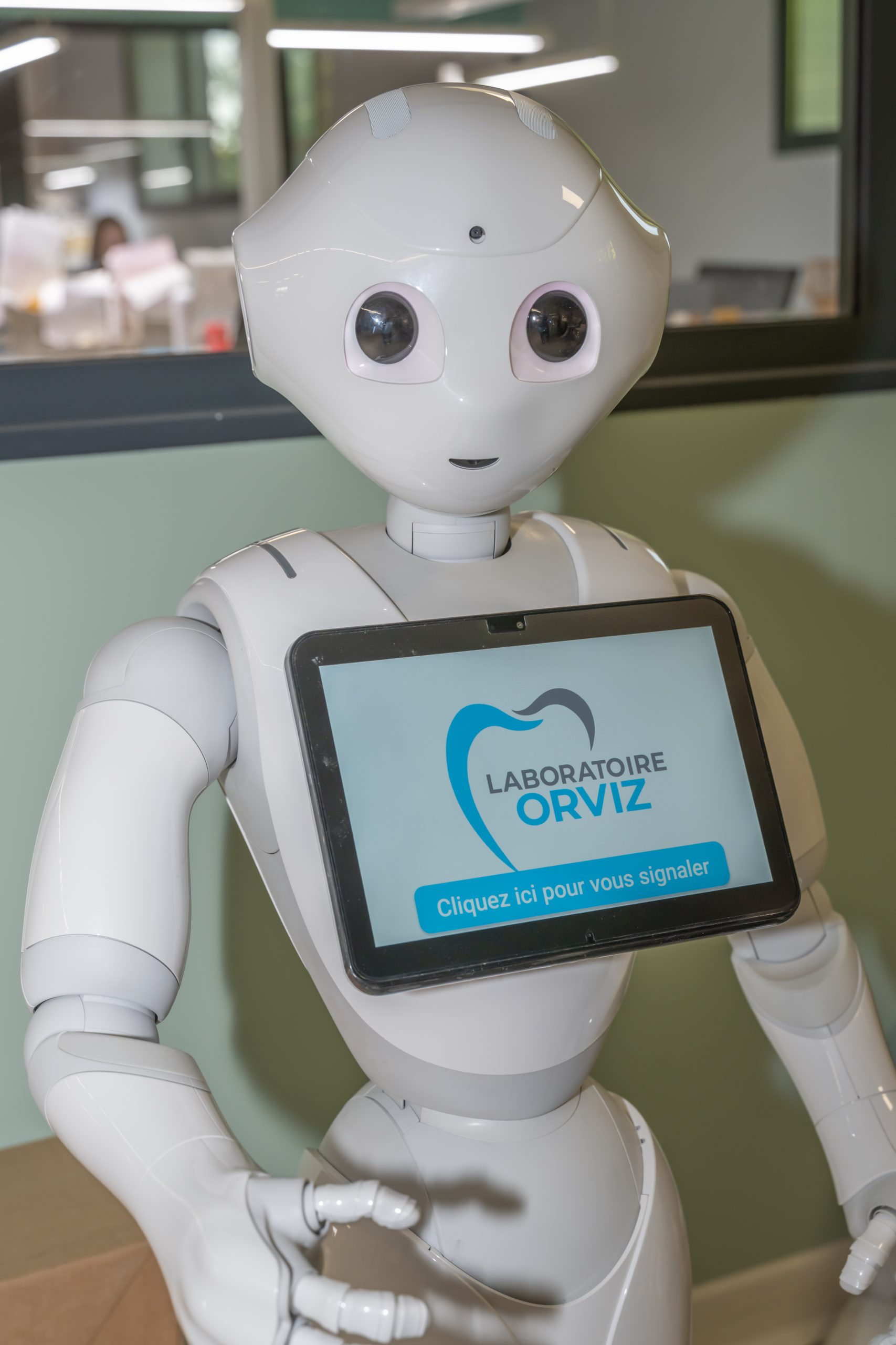 Prothésiste au travail dans le laboratoire Orviz